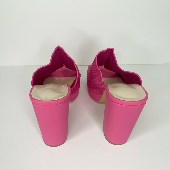 Pink Platform Mules - Picture 7 of 9